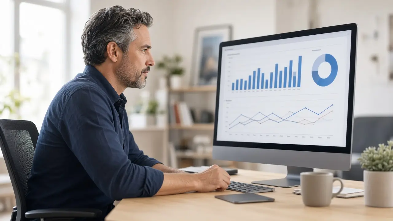 Owner tracking a review campaign on a desktop